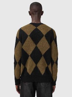 AllSaints Bower Check Jumper - view 2, Black/Multi