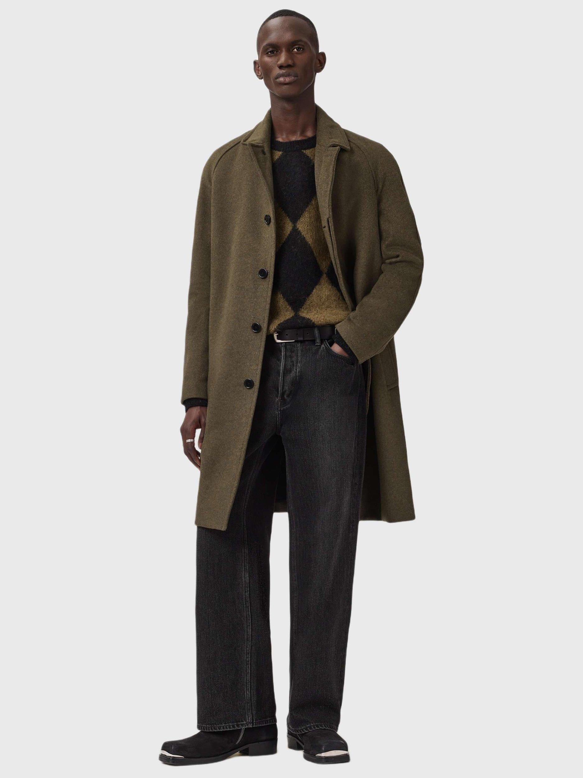 Product image 6 of 8, which shows AllSaints Bower Check Jumper, Black/Multi, S