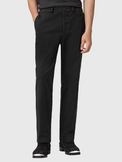 AllSaints Beckley Slim Fit Cotton Blend Chinos, Black