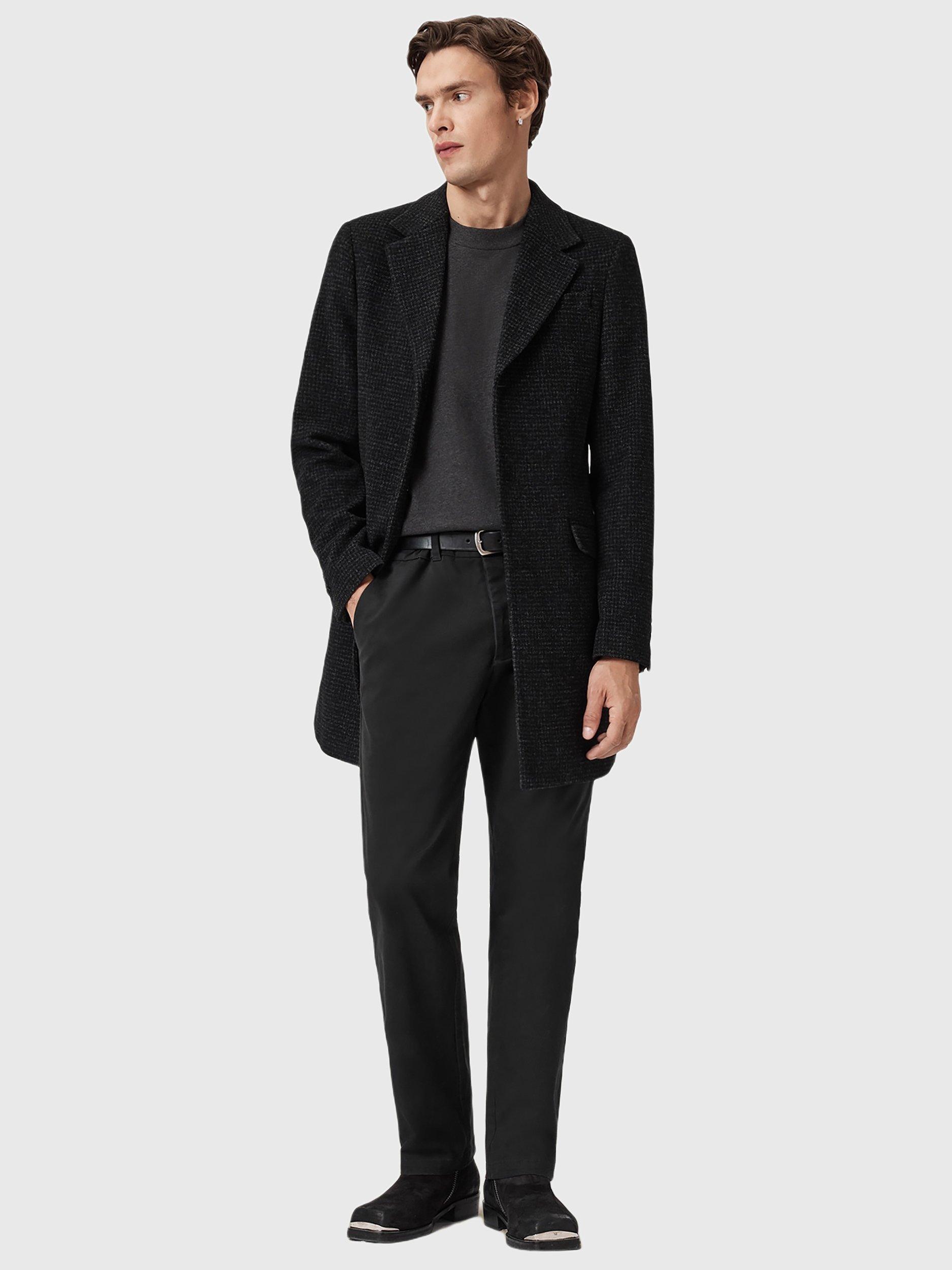 Product image 6 of 8, which shows AllSaints Beckley Slim Fit Cotton Blend Chinos, Black, 28R