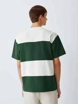 Kin Rugby Stripe Pocket Cotton T-Shirt - view 2, Eden