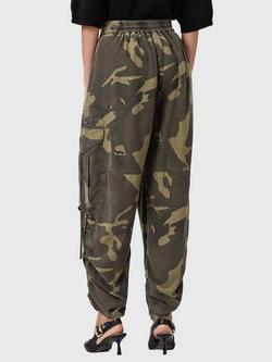AllSaints Kaye Mid Rise Cargo Trousers - view 2, Camo Green