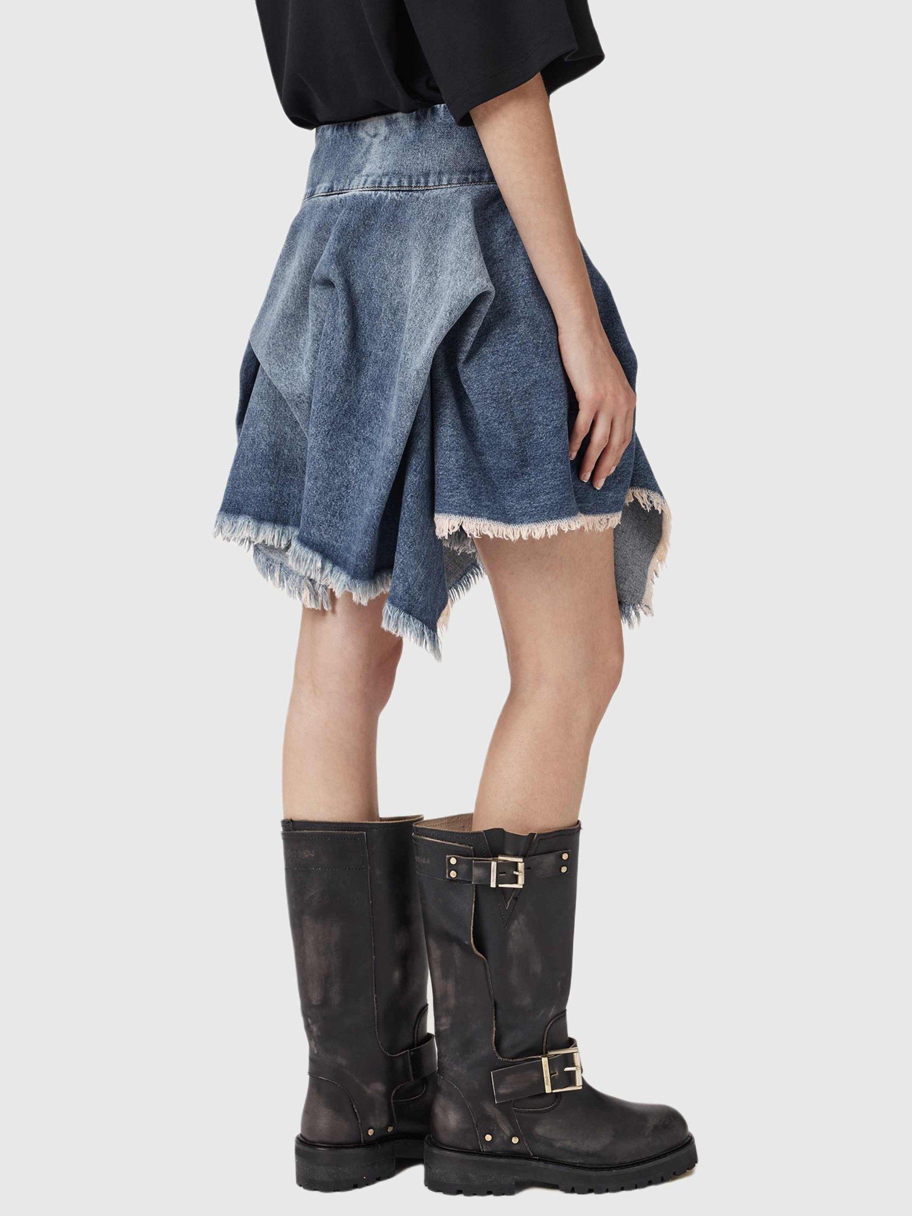 Product image 7 of 8, which shows AllSaints Tay Leather Biker Boots, Dark Brown, EU37