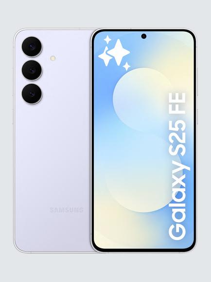 Samsung Galaxy S25 FE Smartphone, 8GB RAM, 6.7", Galaxy AI, 5G, SIM Free, Icy Blue