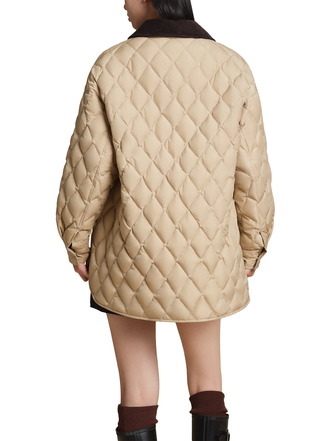 Product image 2 of 6, which shows Bosideng Quilted Barn Jacket, Khaki Sands, 4