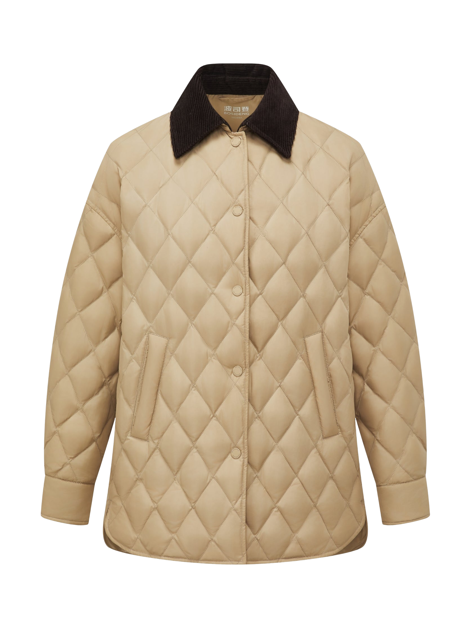Product image 4 of 6, which shows Bosideng Quilted Barn Jacket, Khaki Sands, 4