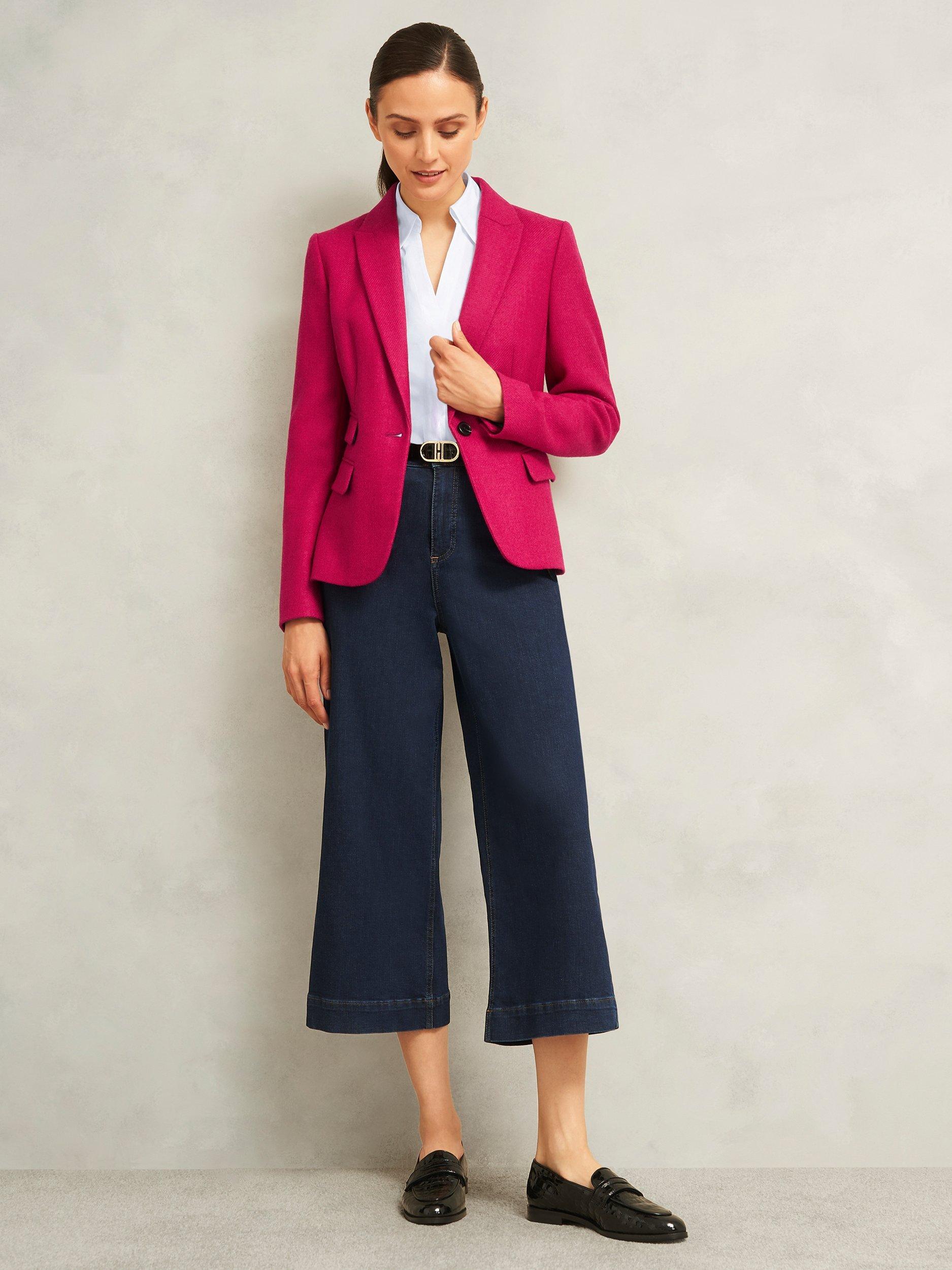 Product image 6 of 6, which shows Hobbs Lindsey Long Sleeve Shirt, White, 14