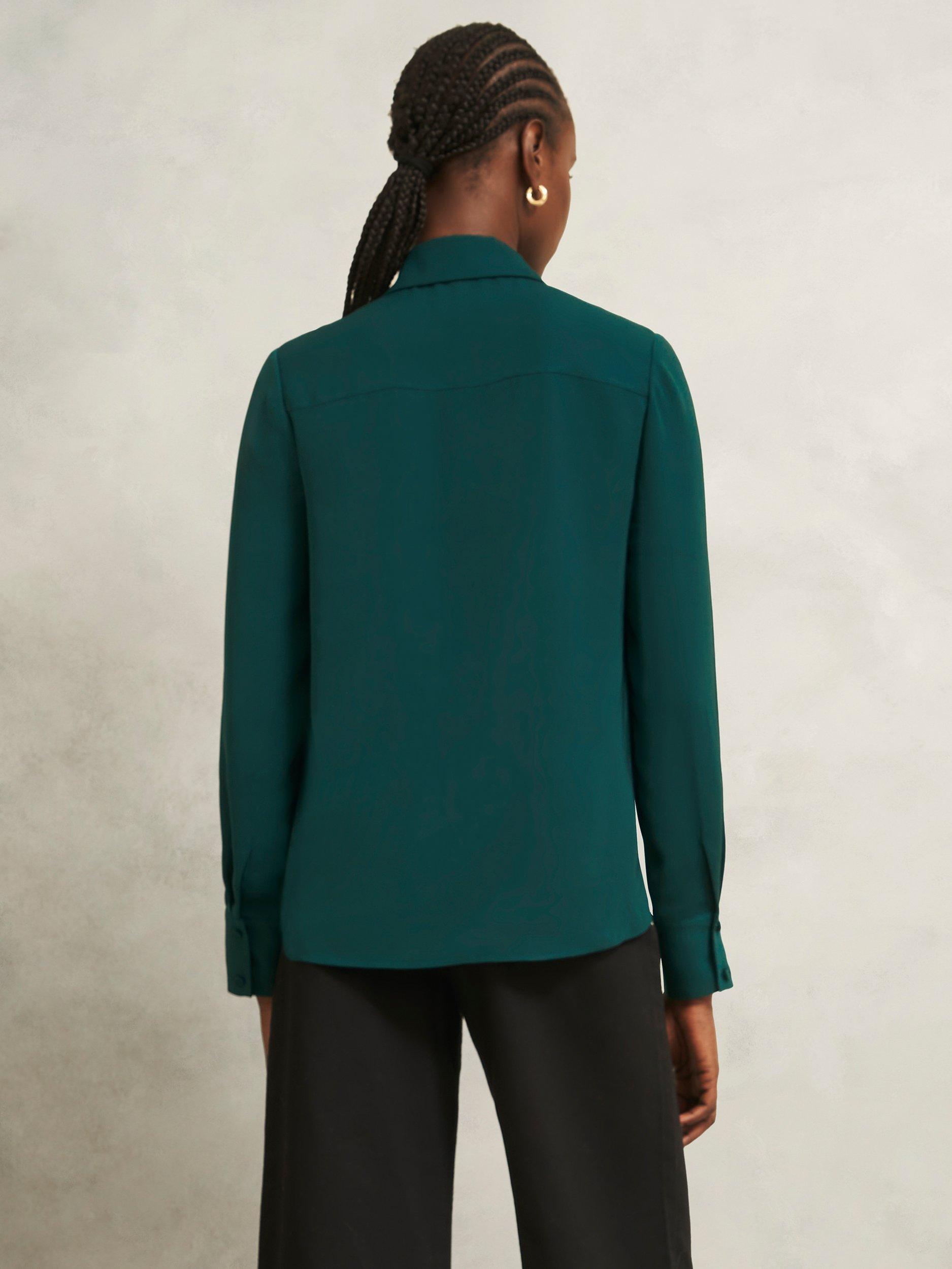 Hobbs Marie Collar Top, Ponderosa Green