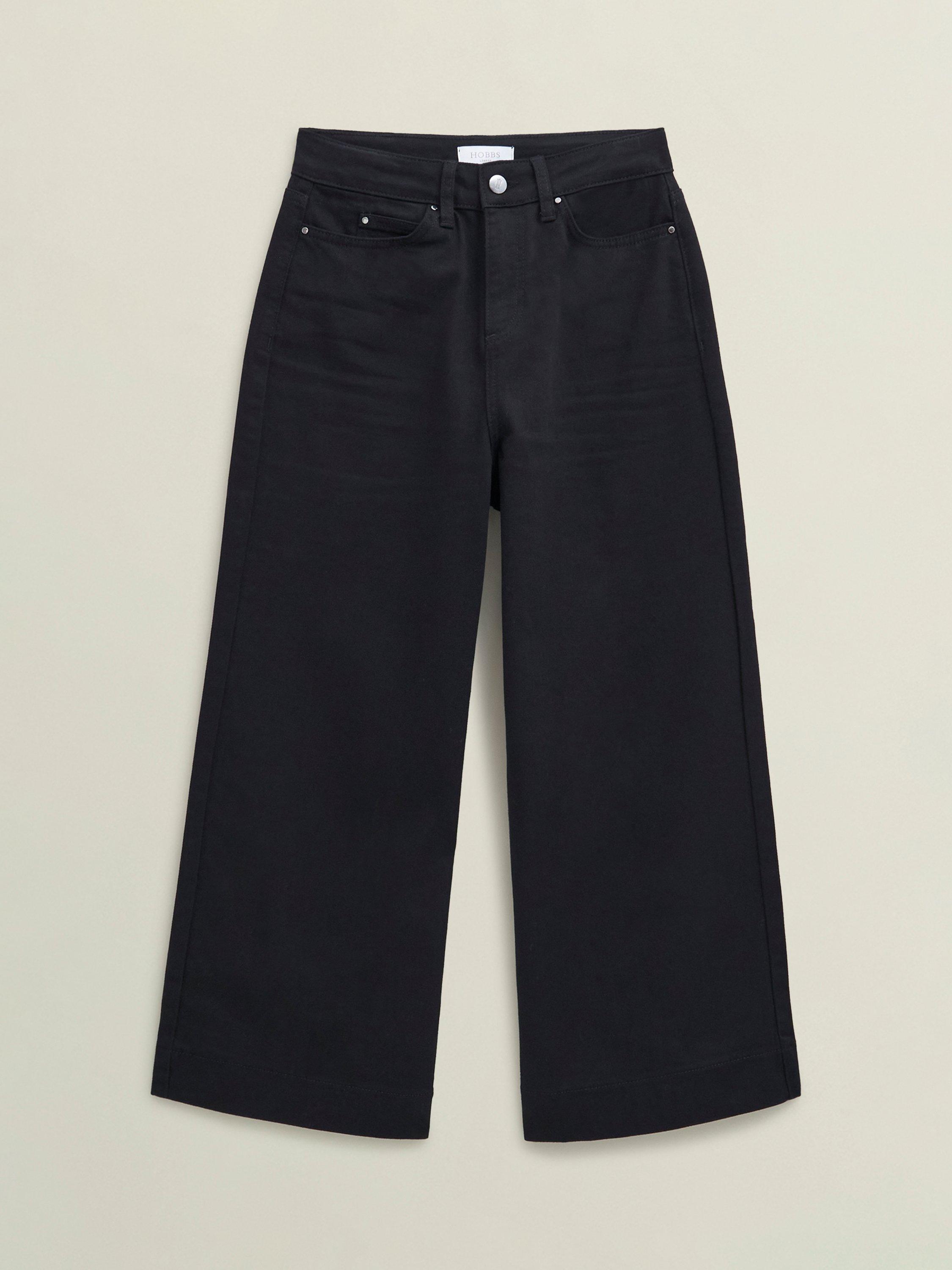 Product image 4 of 5, which shows Hobbs Brinley Cropped Jeans, Black, 10
