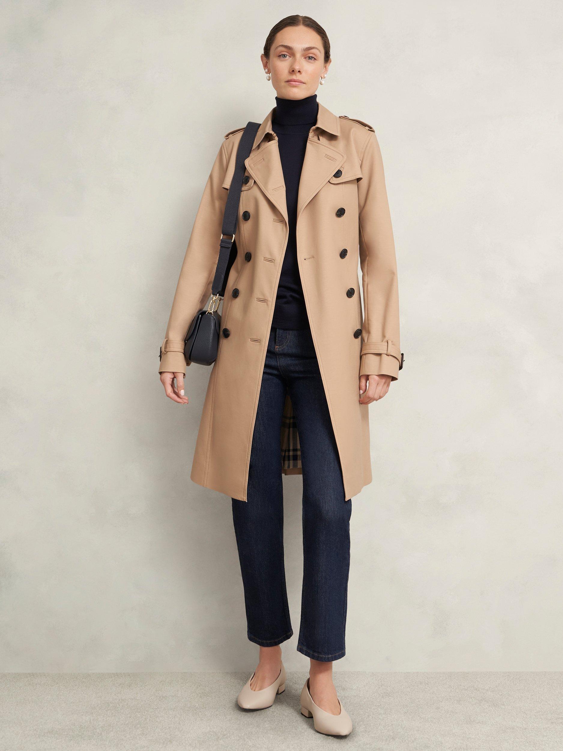 Product image 6 of 6, which shows Hobbs Lara Roll Neck Pure Merino Wool Jumper, Navy, S