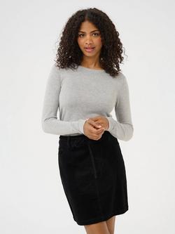 KAFFE Lizza Long Sleeve Jumper, Mid Grey