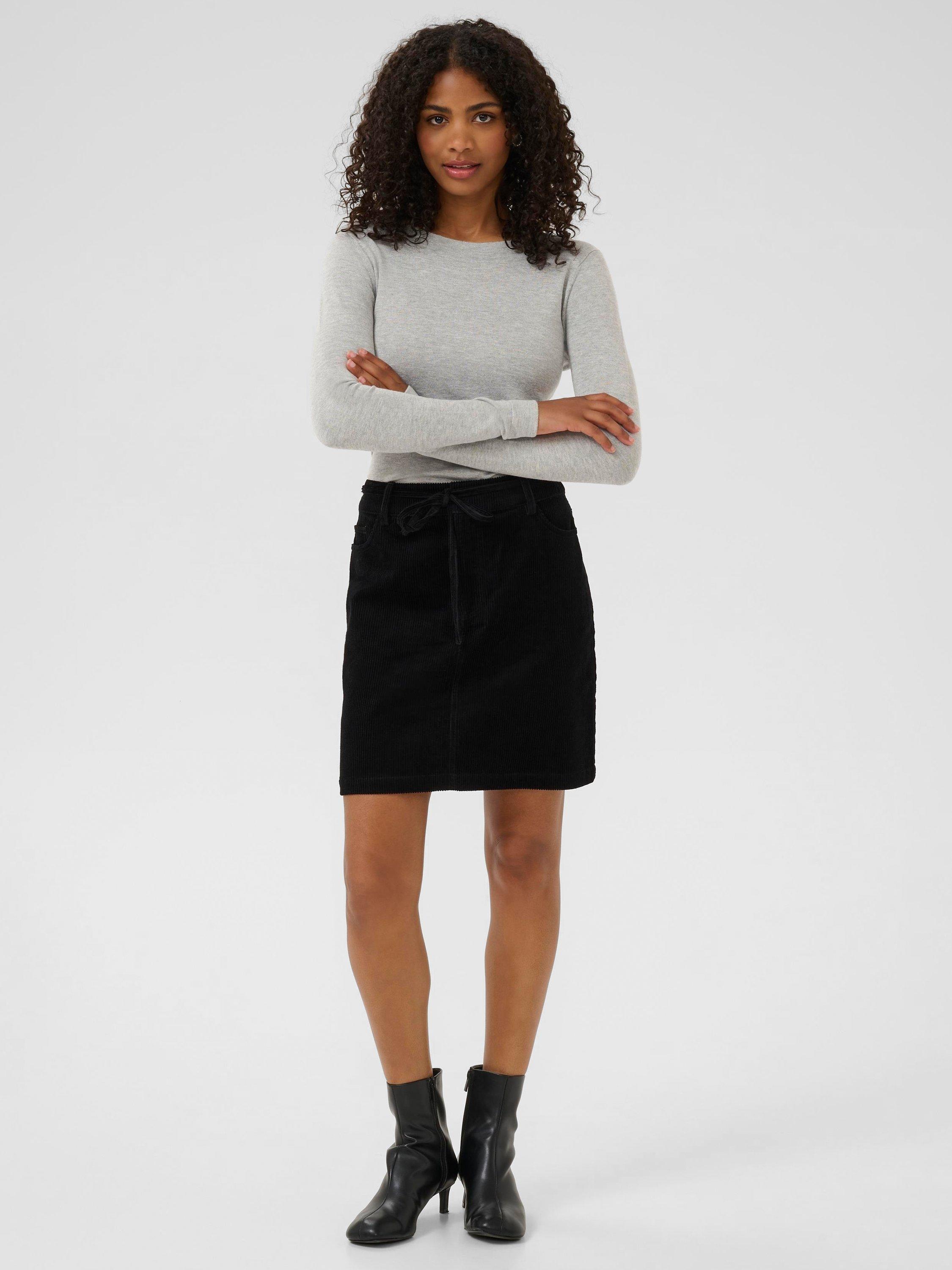 Product image 3 of 6, which shows KAFFE Lizza Long Sleeve Jumper, Mid Grey, XS