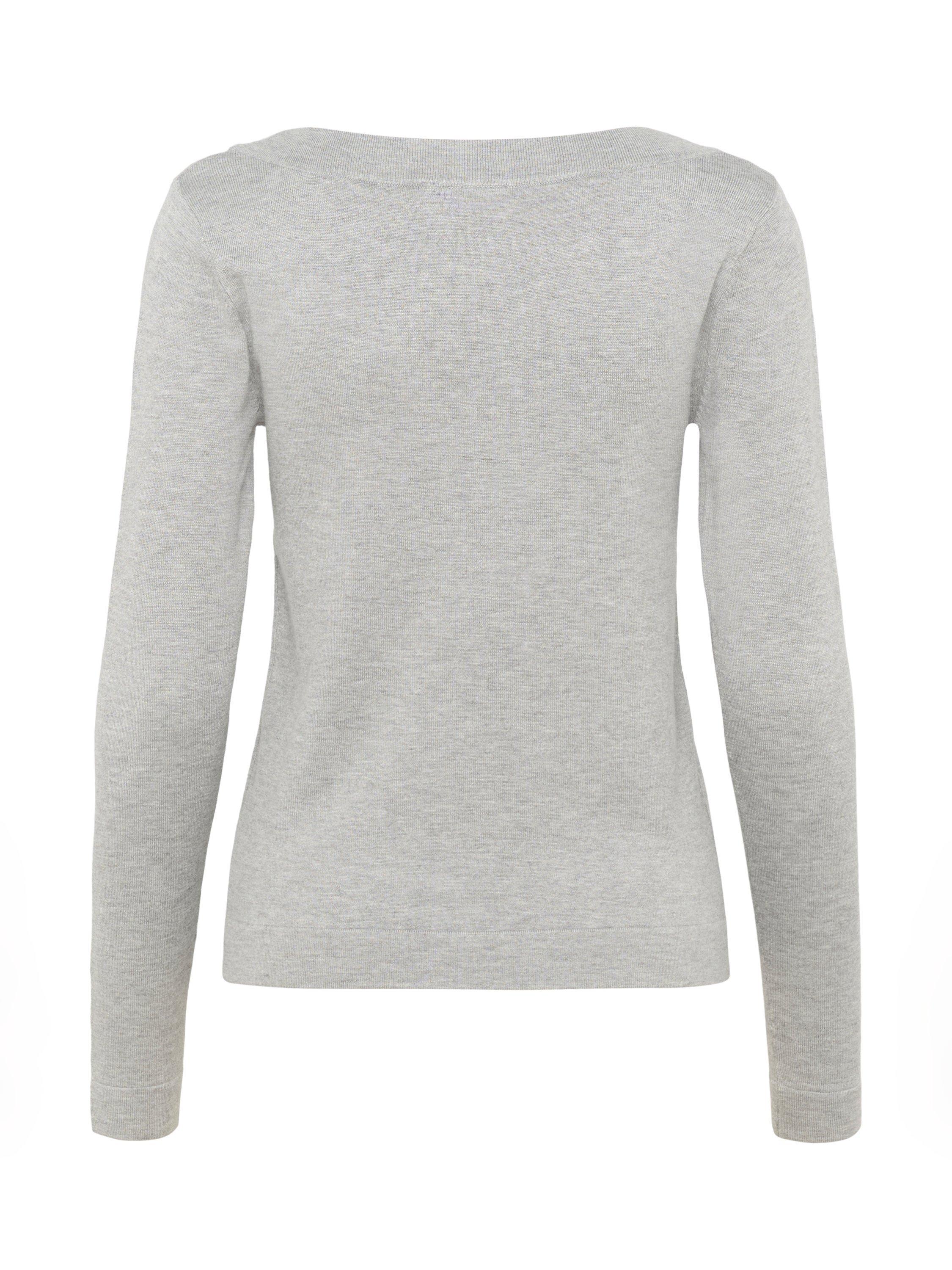 Product image 6 of 6, which shows KAFFE Lizza Long Sleeve Jumper, Mid Grey, XS