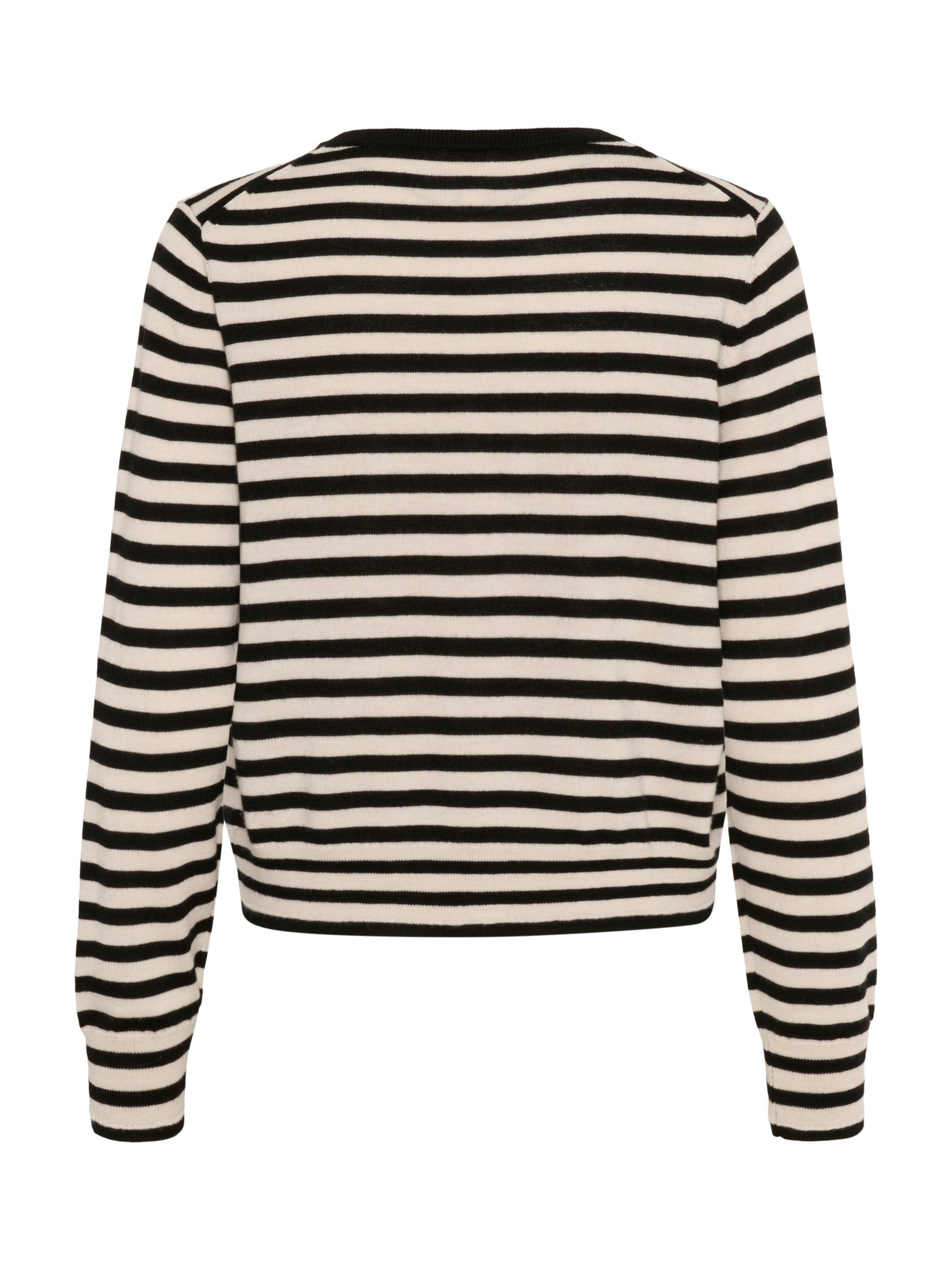 Product image 6 of 6, which shows Part Two NoelaniPW Stripe Round Neck Cardigan, Multi, XS