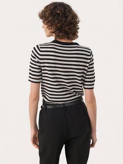 Part Two NatanyaPW Round Neck Short Sleeve Jumper - view 2, Natural