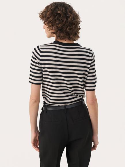 Part Two NatanyaPW Round Neck Short Sleeve Jumper - view 2, Natural