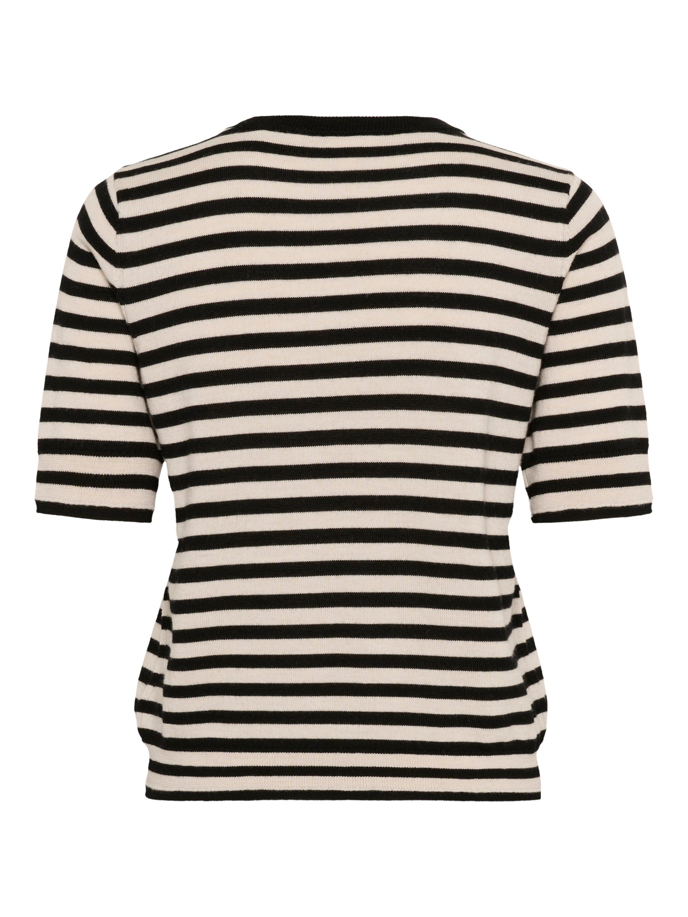 Product image 6 of 6, which shows Part Two NatanyaPW Round Neck Short Sleeve Jumper, Natural, XS