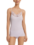 Hanro Kalea Cotton Spaghetti Top, Pink Lavender