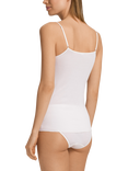 Hanro Kalea Cotton Spaghetti Top, Off White