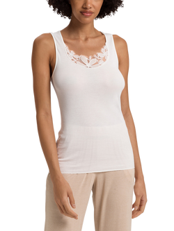 Hanro Kalea Sleeveless Top, Off White, Off White