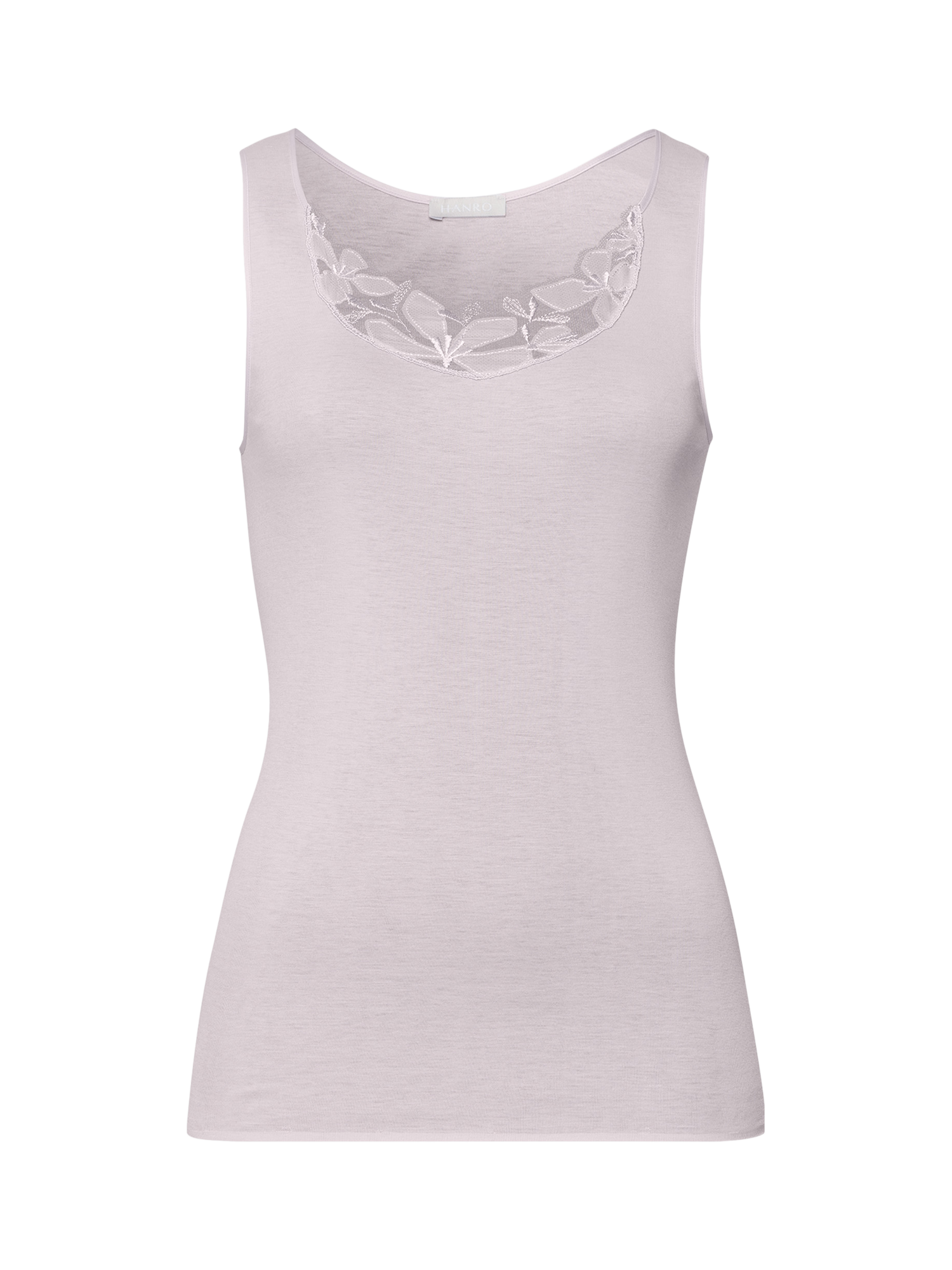 Product image 4 of 6, which shows Hanro Kalea Sleeveless Top, Pink Lavender, XS