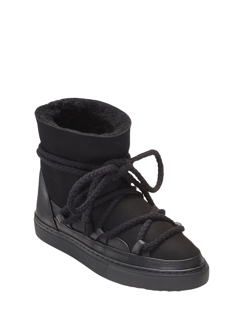 Product image 2 of 6, which shows INUIKII Classic Leather Blend Trainer Boots, Black, EU37