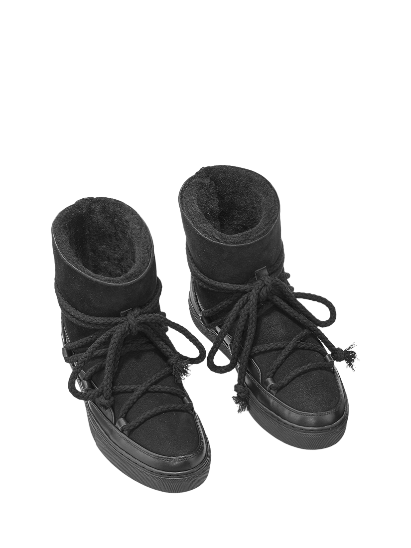 Product image 3 of 6, which shows INUIKII Classic Leather Blend Trainer Boots, Black, EU37