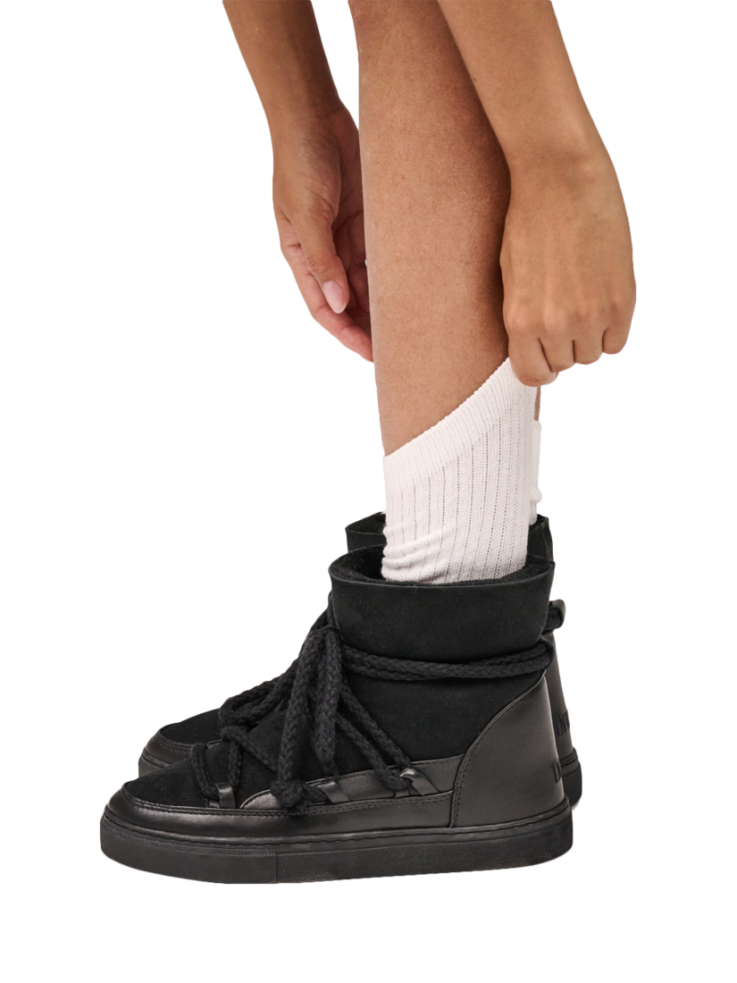 Product image 5 of 6, which shows INUIKII Classic Leather Blend Trainer Boots, Black, EU37