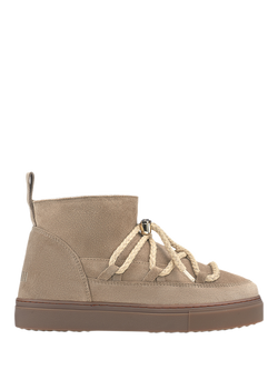 INUIKII Classic Low Suede Trainer Boots, Beige, Beige
