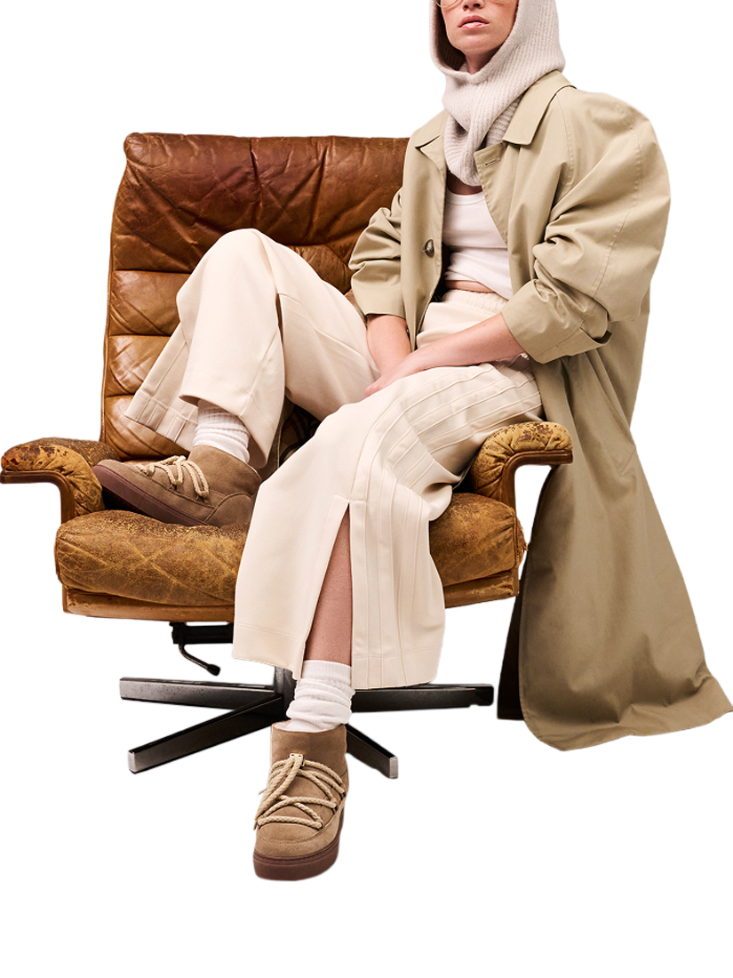 Product image 6 of 6, which shows INUIKII Classic Low Suede Trainer Boots, Beige, EU37