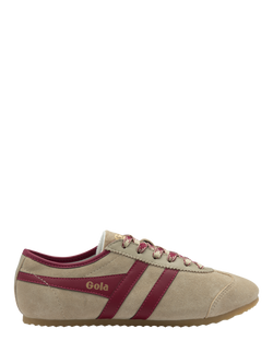 Gola Cleora Suede Trainers, Bone/Cerise, Bone/Cerise