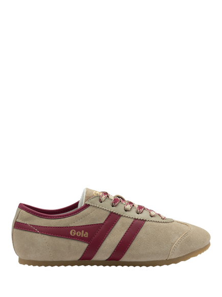 Gola Cleora Suede Trainers, Bone/Cerise, Bone/Cerise