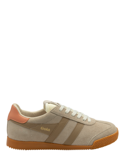 Gola Elan Suede Trainers, Bone/Light Caramel, Bone/Light Caramel