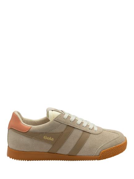 Gola Elan Suede Trainers, Bone/Light Caramel, Bone/Light Caramel