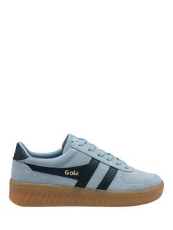 Gola Grandslam Suede Trainers, Air/Navy/Gum, Air/Navy/Gum