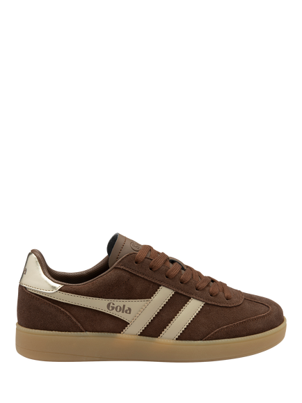 Gola Classics Women's Viper Suede Trainers, Dark Brown/Bone, Dark Brown/Bone