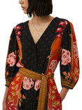 Raishma Emelia Floral Midi Dress, Orange