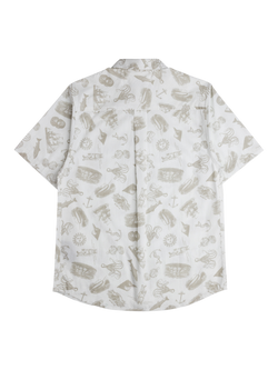 KAVU Cotton Regular Fit Festaruski Print Shirt, Natural - view 2, Natural
