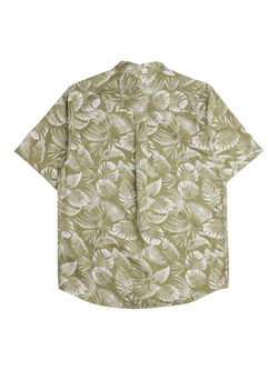 KAVU Topspot Cotton Short Sleeve Shirt, Calm Palm - view 2, Calm Palm