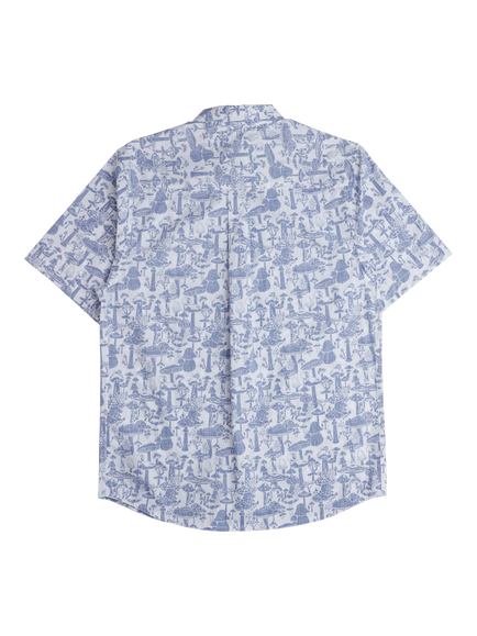 KAVU Topspot Cotton Short Sleeve Shirt, Mushroom Forest - view 2, Mushroom Forest