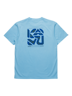KAVU Cotton Regular Fit Cubed Logo Graphic T-Shirt, Sea Blue, Sea Blue