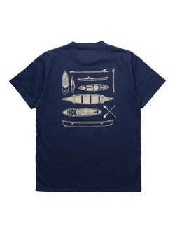 KAVU Cotton Regular Fit Short Sleeve Paddle Out T-Shirt, Nautical Navy - view 2, Nautical Navy