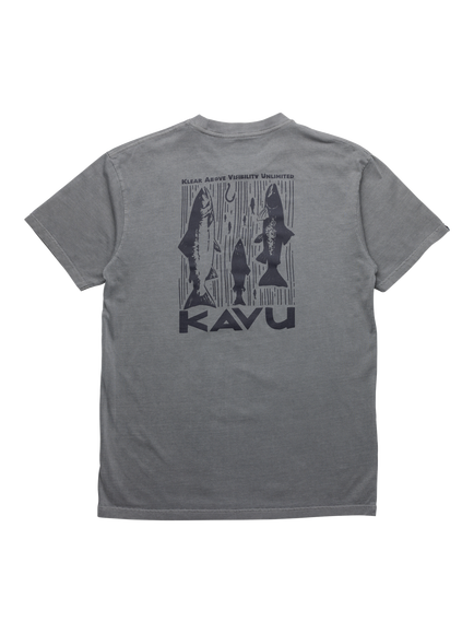KAVU Cotton Salmon T-Shirt, Moonless Night, Moonless Night