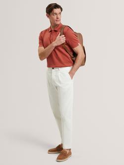 Ted Baker Soft Short Sleeve Polo Shirt, Red, Red