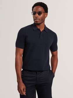 Ted Baker Raglan Short Sleeve Polo Shirt, Navy, Navy