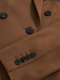 Reiss Petite Solene Double Breasted Blazer, Tan