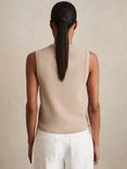 Reiss Gaia Button Detail Top, Neutral