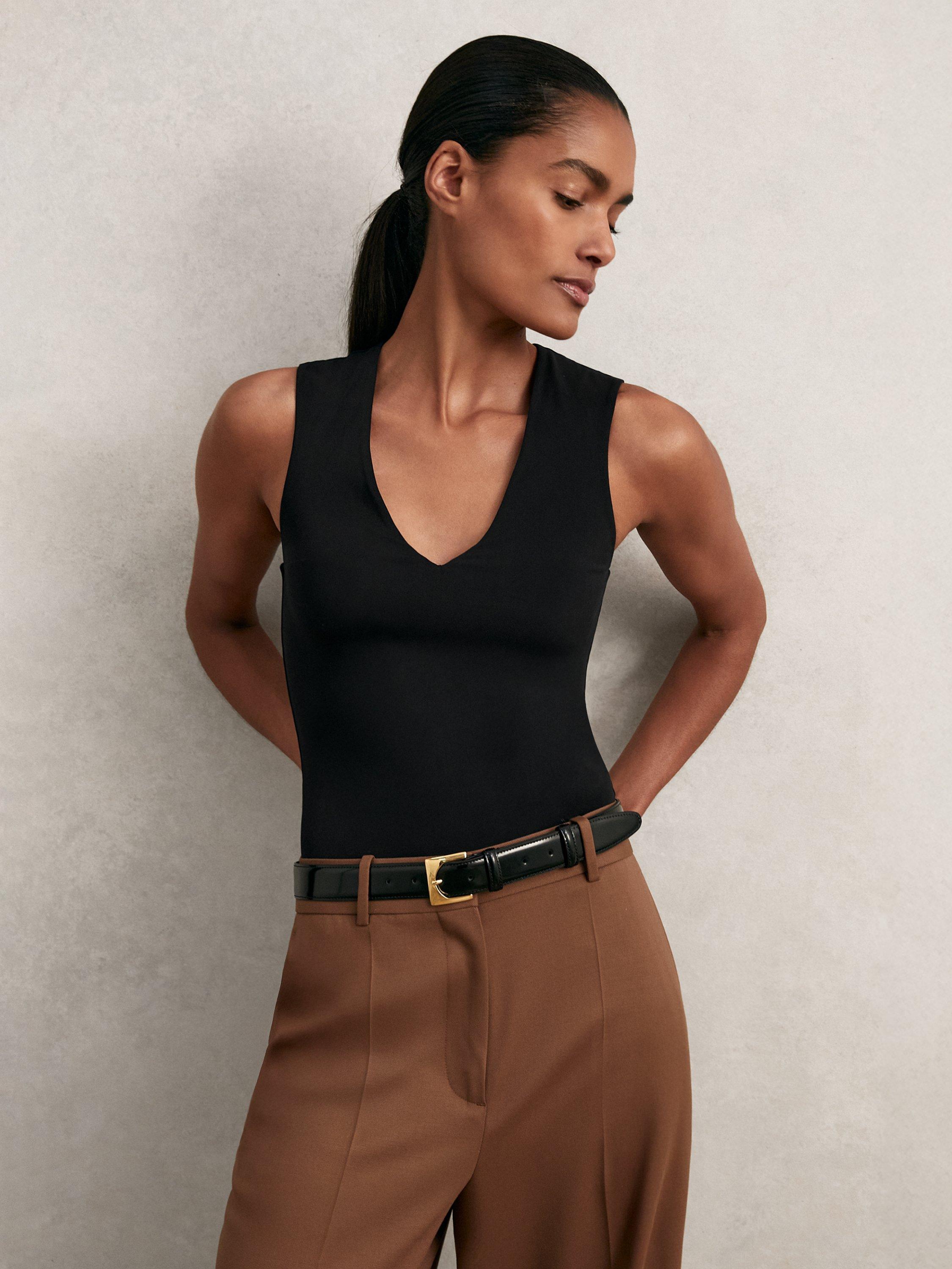 Reiss Wren V-Neck Bodysuit
