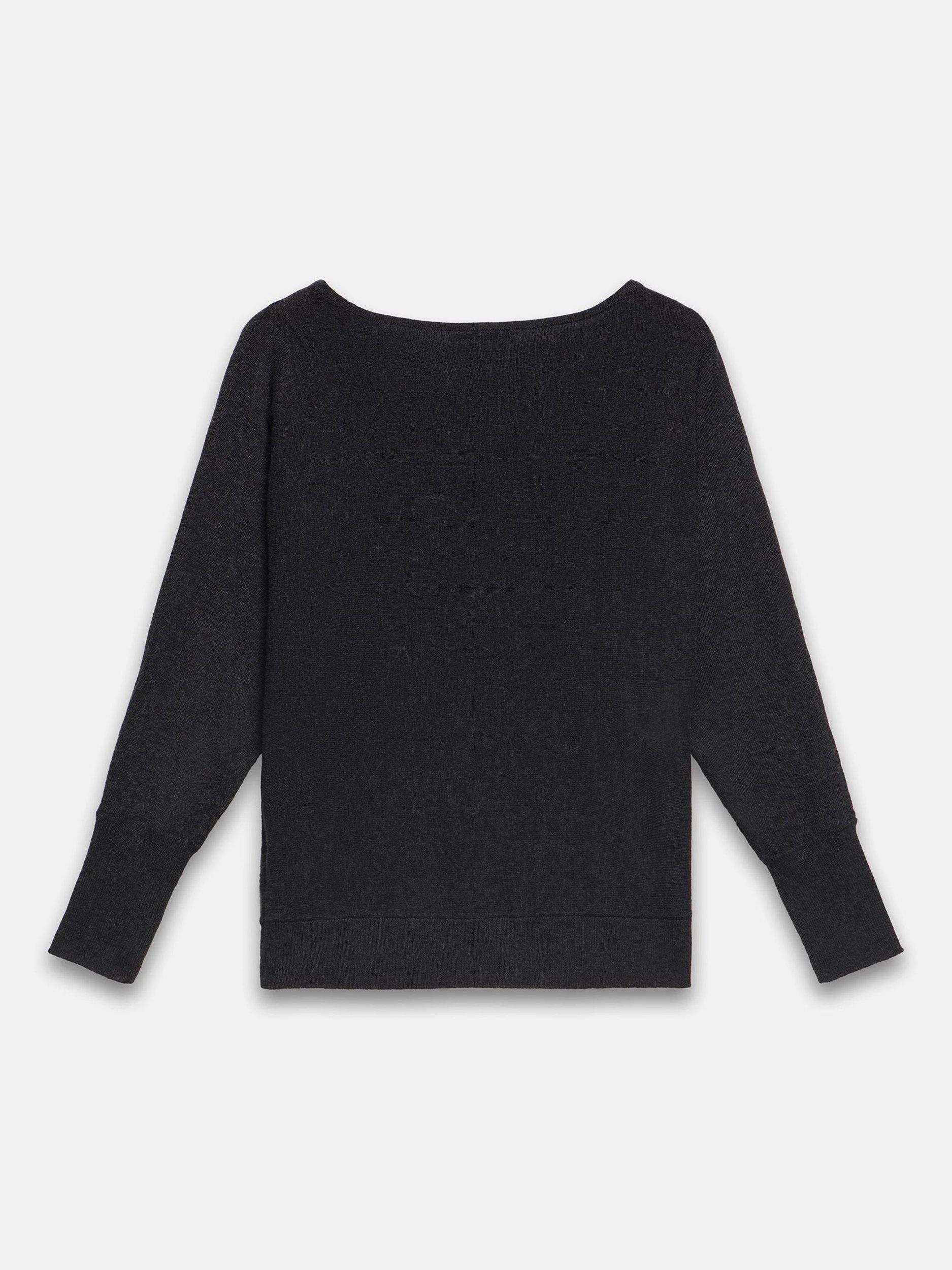 Product image 8 of 8, which shows Mint Velvet Colour Block Star Jumper, Grey, L