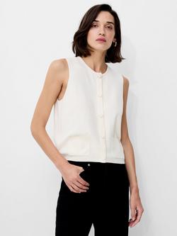 French Connection Cosysoft Knit Top, Porcelain Cream